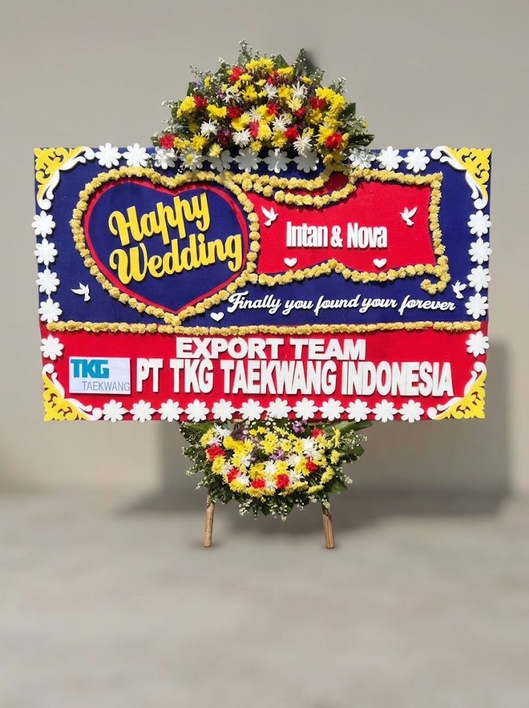 Papan Bunga Ucapan Pernikahan